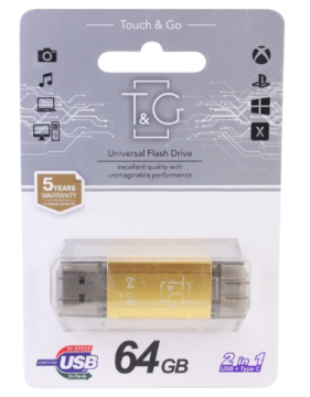 Флешкарта 64 GB T&G USB/TYPE-C
