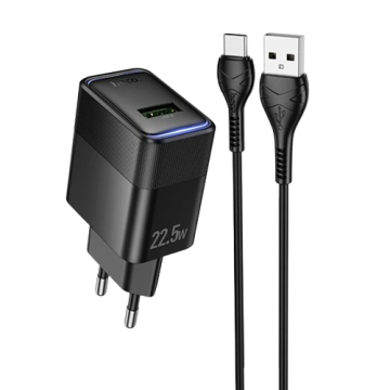СЗУ Type-C Hoco CS111A Lounge PD22.5W +кабель Type-C to Type-C