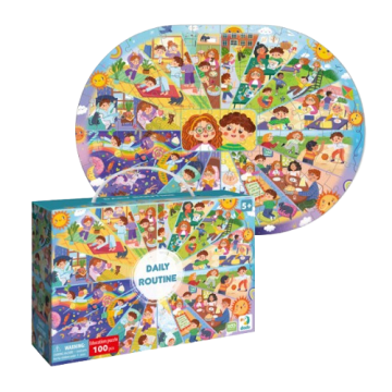 Пазлы Dodo 100 деталей Распорядок дня