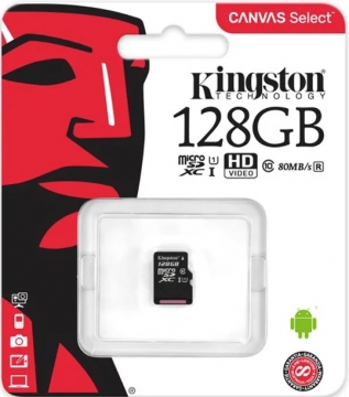 Micro SD 128 GB Class 10 Kingston