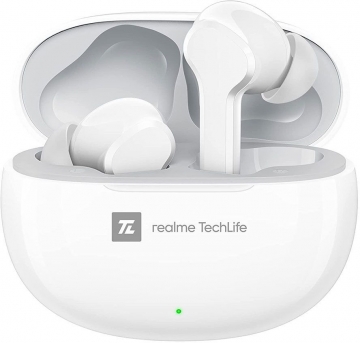 Наушники Realme Bluetooth TechLife Buds T100 белые