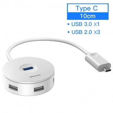 USB Hub Baseus AirJoy Round Box 10cm Type-C to USB
