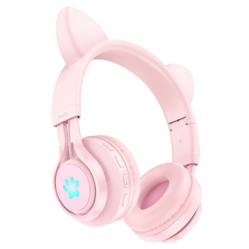 Наушники HOCO Bluetooth W39 розовые
