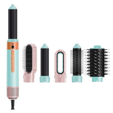 Фен-щётка 6in1 Air Styler Hair Dryer Curling Straightening Brush 1200W 110000RPM